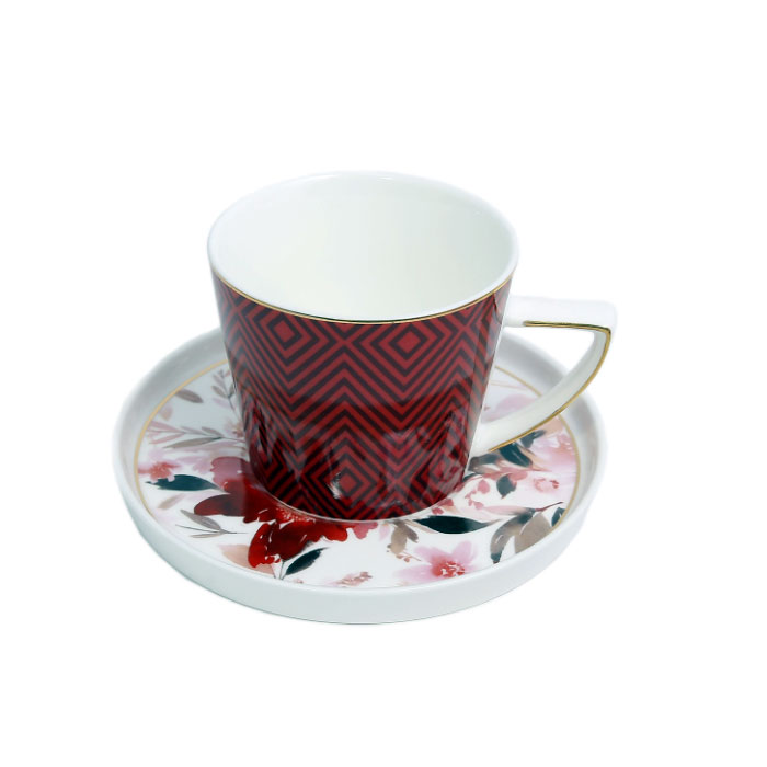 Angela Cup Saucer Set Red Mk45