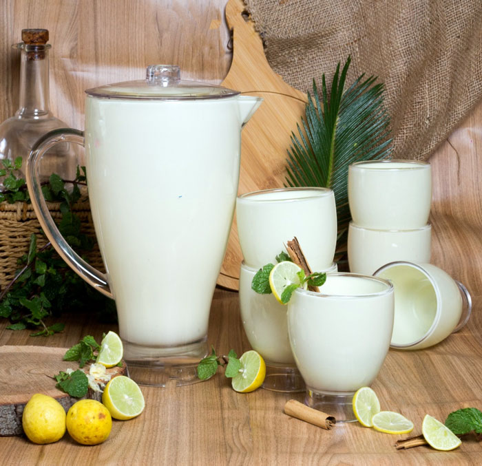 Acrylic Purple Milky Water Set Of 7 - Bh0182