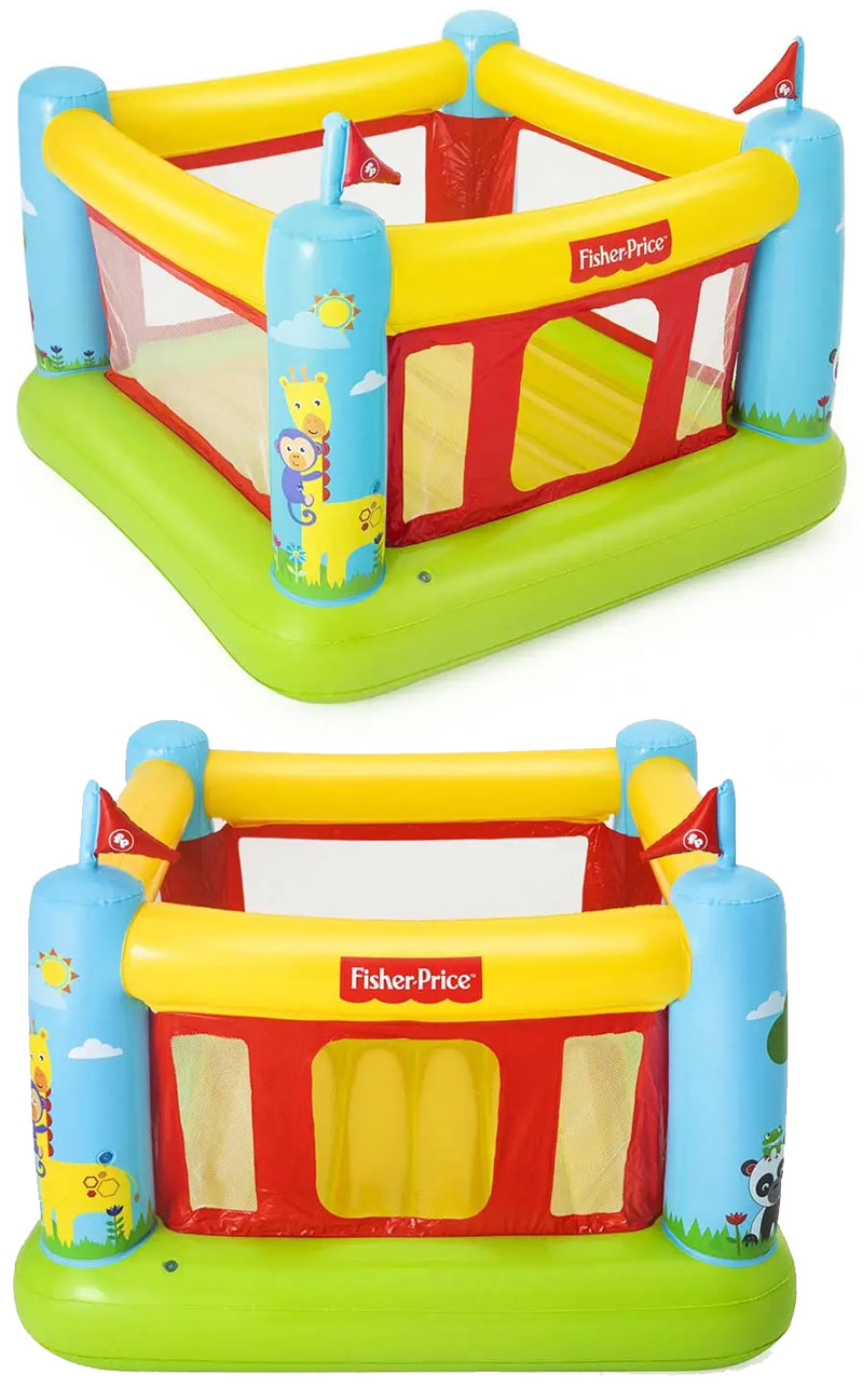 Bestway Fisher Price Bouncer Jump-O-Lene Children's Inflatable Hopper For Home And Garden - 93553