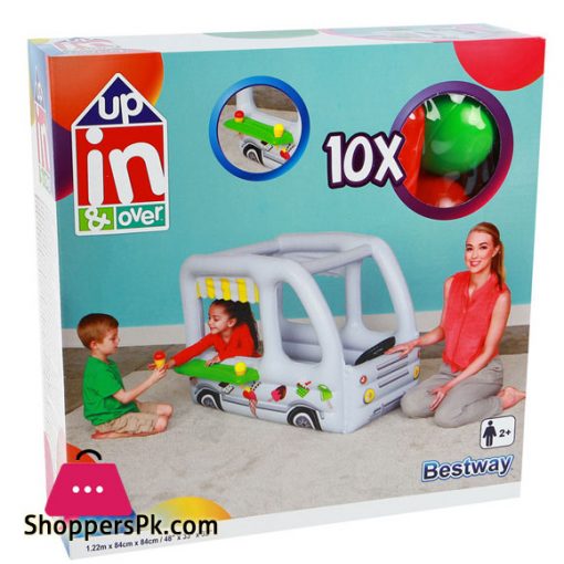Bestway Inflatable Play House Play Tent Ice Cream Truck With Balls - 52268