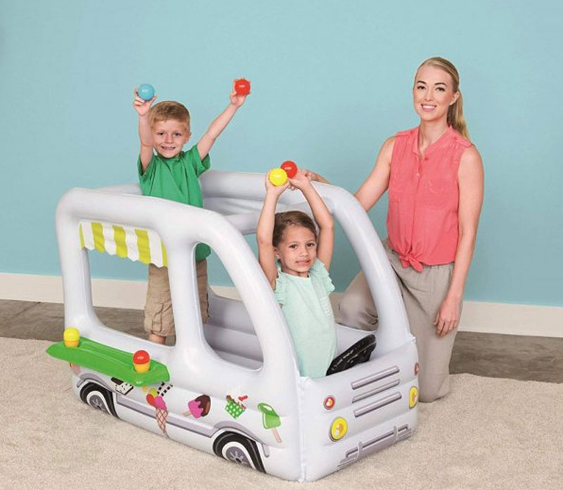 Bestway Inflatable Play House Play Tent Ice Cream Truck With Balls - 52268