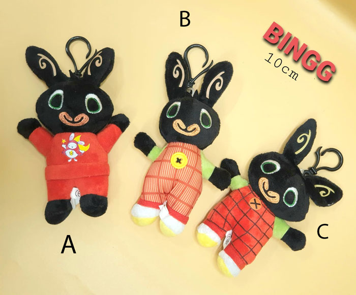 Bing Bunny Plush Toy Pendant Ring Keychain Backpack 10 Cm