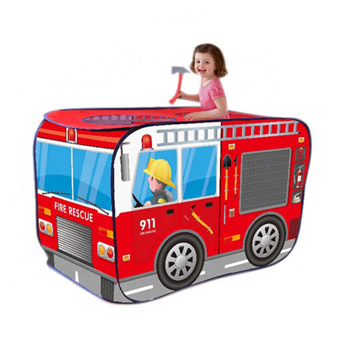 Children'S Play House Tent Fire Truck