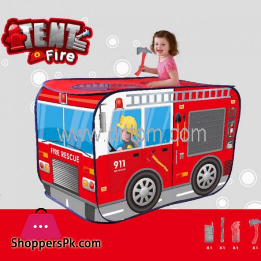 Children's Play House Tent Fire Truck