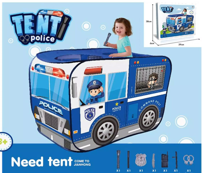 Children'S Play House Tent Police Bus