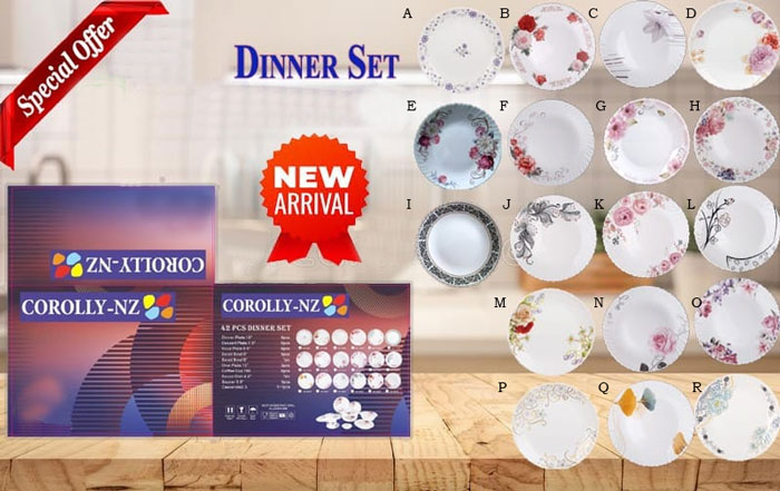 Corolly Dinner Set 72 Pcs 8 - Person