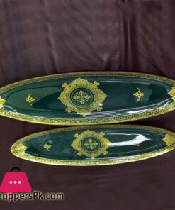 Emrico barbeque Glass Plater Set of 2 Iran Made