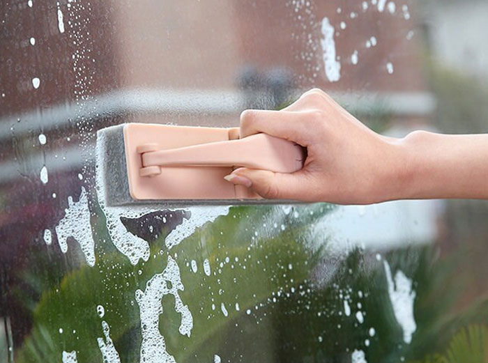 Folding Sponge Cleaner Tools Window Glass Wall Magic Kitchen Cleaning 