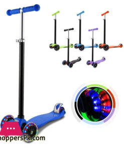 Kids Push Foldable Kick Scooty Light up Foldable Scooter