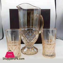 New Design 7 Pcs Set 6 Glass 1Jug Set For Water Juice Drinking