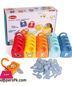 Onshine Children Montessori Alphabet Number Learning Locks Toys Educational Toys for Kids