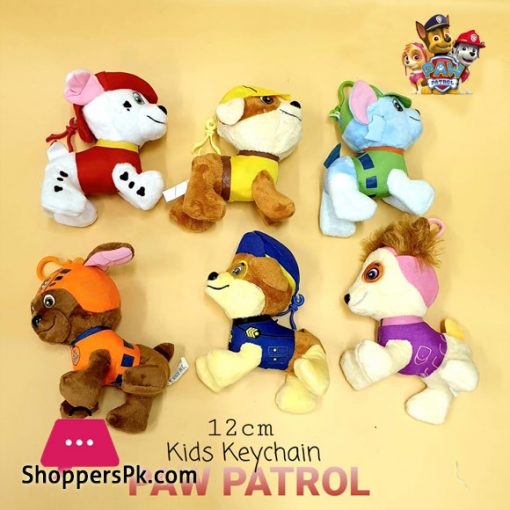 Paw Patrol Plush Toy Pendant Ring Keychain Backpack 12 CM ( Pack of 6 )