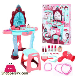 Pretend Play Girls Beauty Dresser Table + Fashion & Makeup Accessories Kids