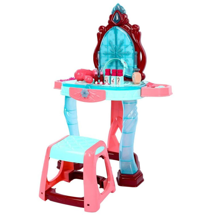 Pretend Play Girls Beauty Dresser Table + Fashion &Amp; Makeup Accessories Kids