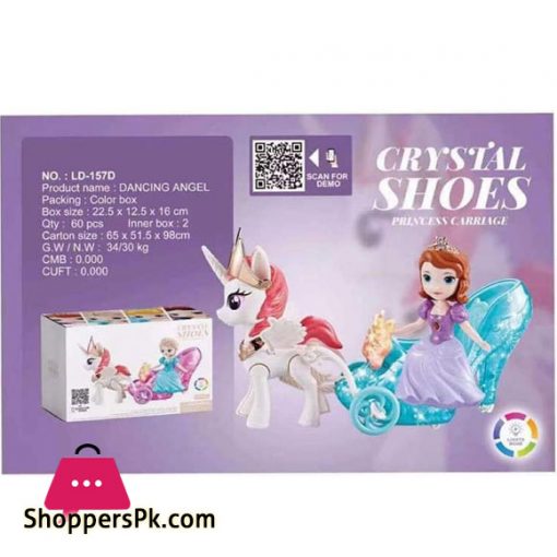 Princess Carriage Dance Angel Crystal Shoes