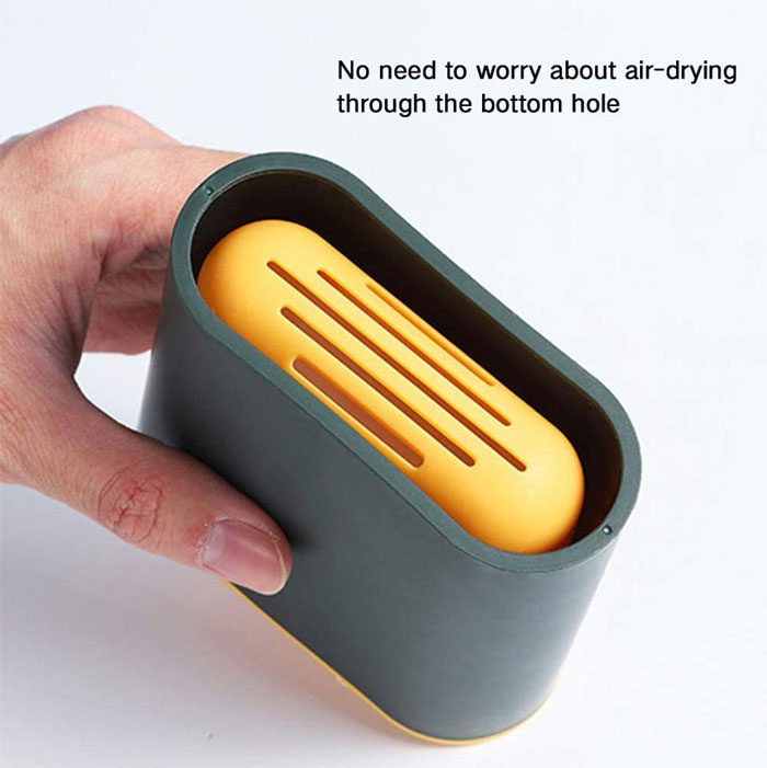 Silicone Antibacterial Toilet Brush With Holder Deep-Cleaning