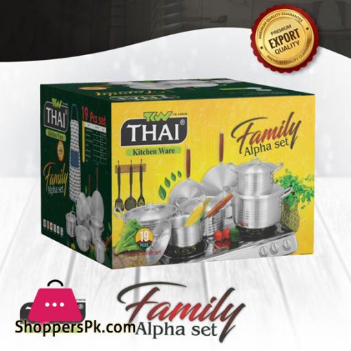 Thai Alpha Superior Quality Aluminium Cookware Set of 19