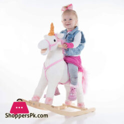 2 In 1 Rocking Unicorn Ride On Unicorn With Wheel For 2-5 Years Kids