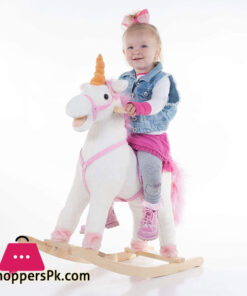 2 In 1 Rocking Unicorn Ride On Unicorn With Wheel For 2-5 Years Kids - Image 2