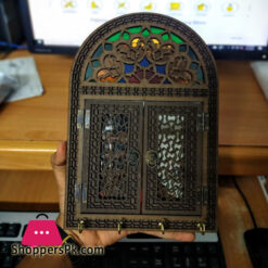 Turkish Wall Mounted Decorative Looking Glass & Key Holder
