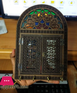 Turkish Wall Mounted Decorative Looking Glass & Key Holder