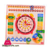 Wooden Calendar Toy Learn Calendar Time Date Weekdays Weather Seasons