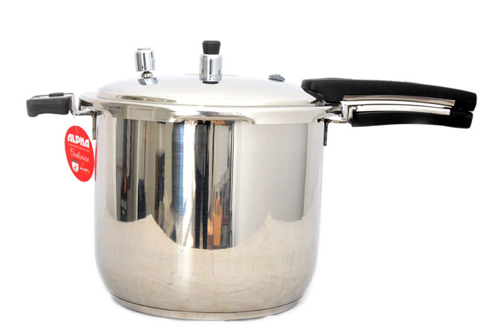 Alpha Stainless Steel Pressure Cooker with Steamer 7 - Liter