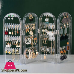 Foldable Acrylic Earring Stand Bracelet Stand Necklace Organizer Jewelry Organizer