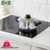 Ikea ANNONS Pot with Lid Glass Stainless Steel 2.8 Liter