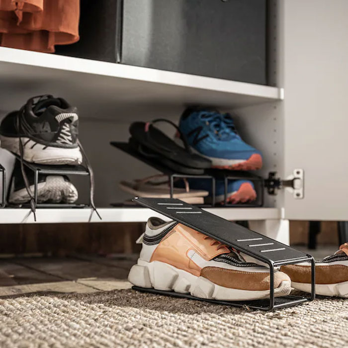 Ikea Bordig Shoe Organizer Metal Black