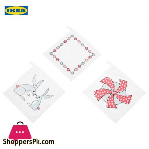 Ikea BUSSIG Wash Towel – Set of 3