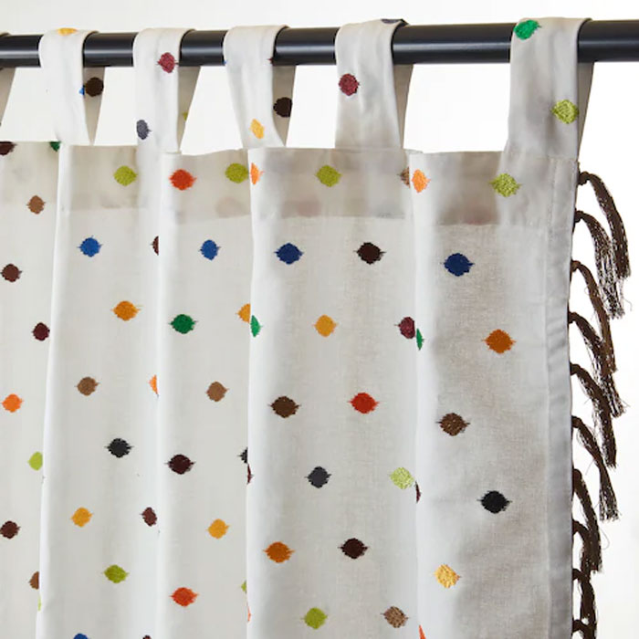 Ikea Dagvor Pair Of Curtains / Tie-Backs + Valance 140 X 300 Cm