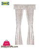 Ikea DAGVOR Pair of Curtains / Tie-Backs + Valance 140 x 300 cm