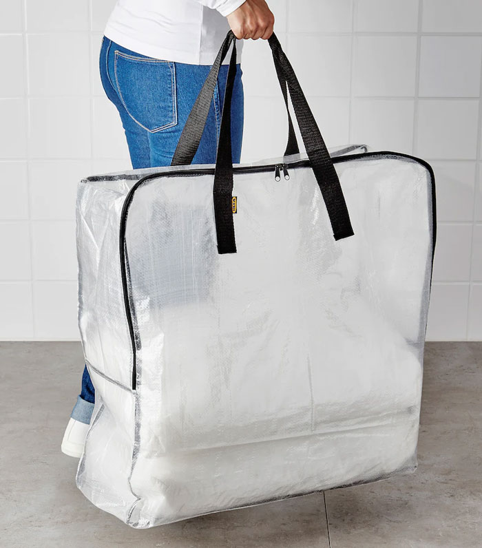 Ikea DIMPA Storage Bag Transparent 65 x 22 x 65 cm