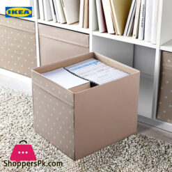 Ikea DRONA Box Dotted Beige 33 x 38 x 33 cm