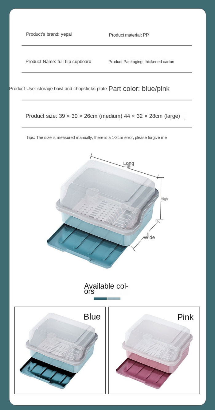 Kitchen Storage Dish Drain Rack Drain Rack With Cover