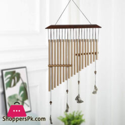 Ladder-Shaped Butterfly Aluminum Alloy Tubes Wind Chime for Home Garden & Car