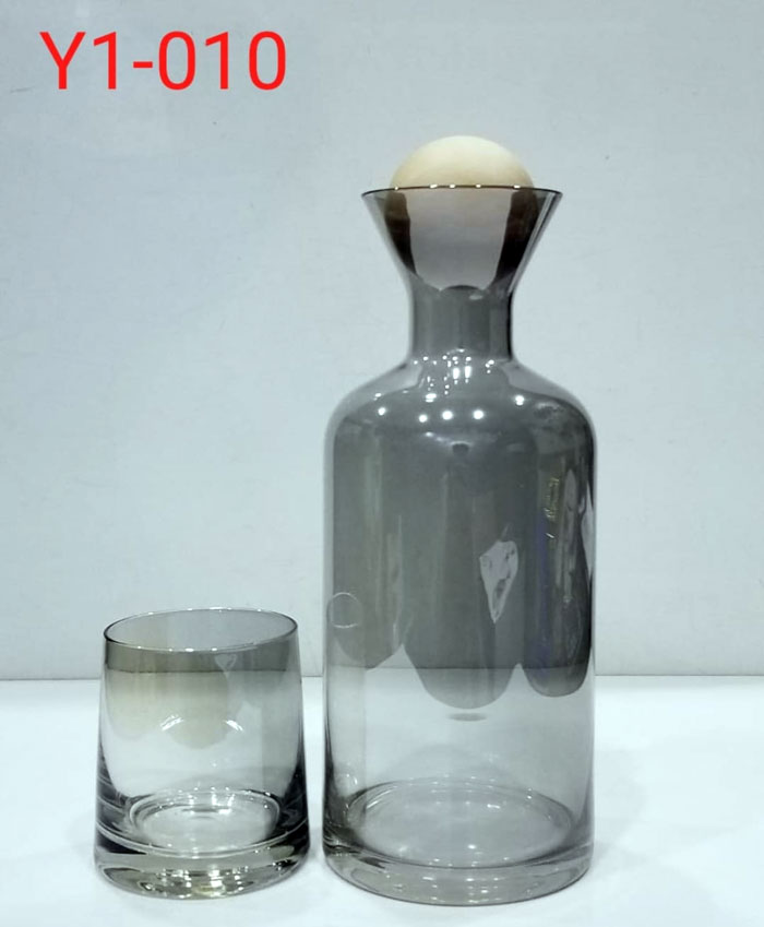 Luxury Water Kettle With Wood Ball Lid ( Set Of 7 )