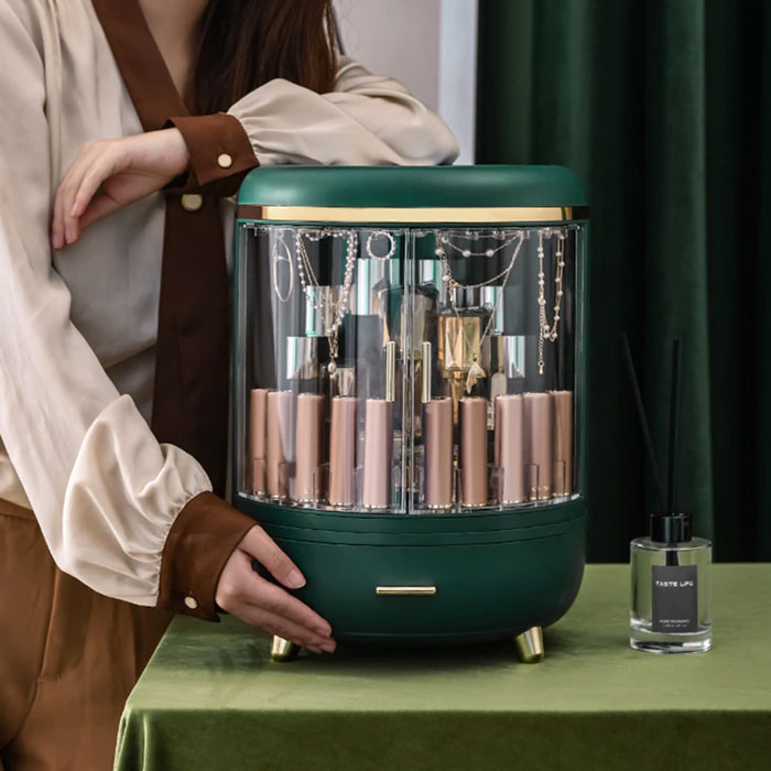 New Arrival Makeup Organizer Cosmetic Organizer Box Mirror Makeup Storage Box