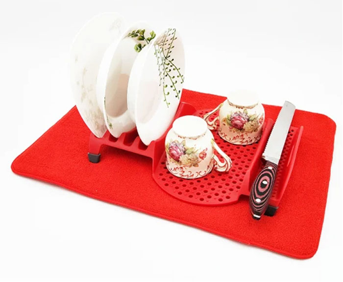 One Side Printing Microfiber Sponge Material Table Ware Mat For Daily Use