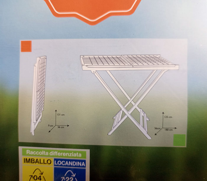 Alidaro Pellicano Expendable Clothes Dryer 20M Italy Made