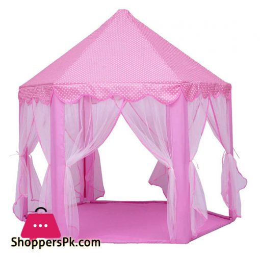 Princess Castle Indoor Outdoor Fairy House Kids Play Tent with Lights