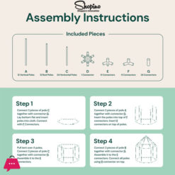 Shopino Princess Castle Indoor Outdoor Fairy House Kids Play Tent 10 Shopino Princess Castle Indoor Outdoor Fairy House Kids Play Tent