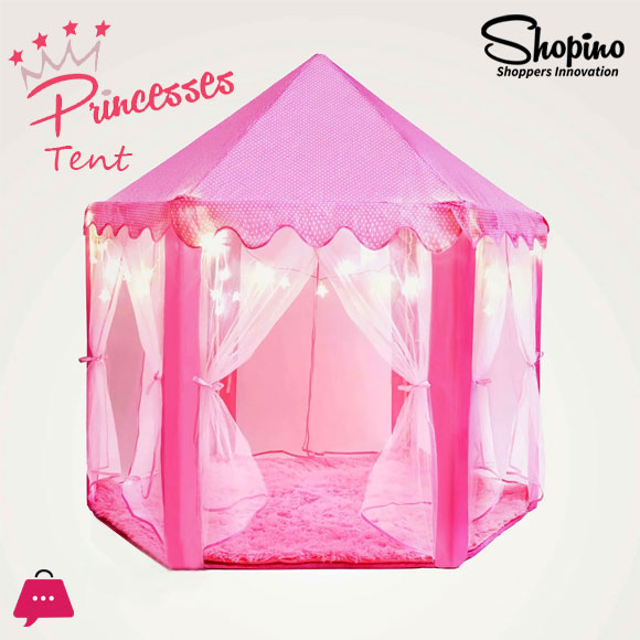 Shopino Princess Castle Indoor Outdoor Fairy House Kids Play Tent 4 Shopino Princess Castle Indoor Outdoor Fairy House Kids Play Tent - Image 2