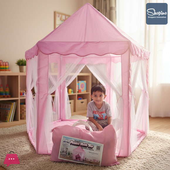 Shopino Princess Castle Indoor Outdoor Fairy House Kids Play Tent