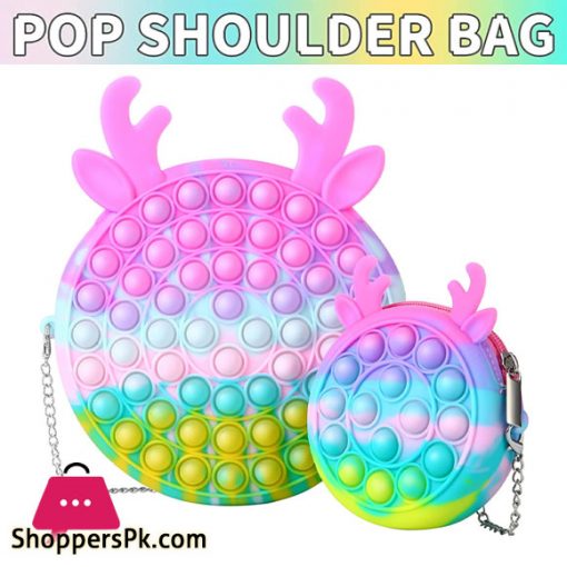 Push Pop it Fidget Toy Messenger Bag ( Small )