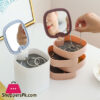 Rotating Jewelry Organizer With Mirror