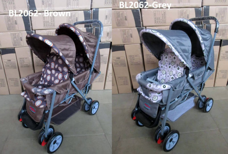 Shoppers Baby Twins Stroller (Bl-2062)