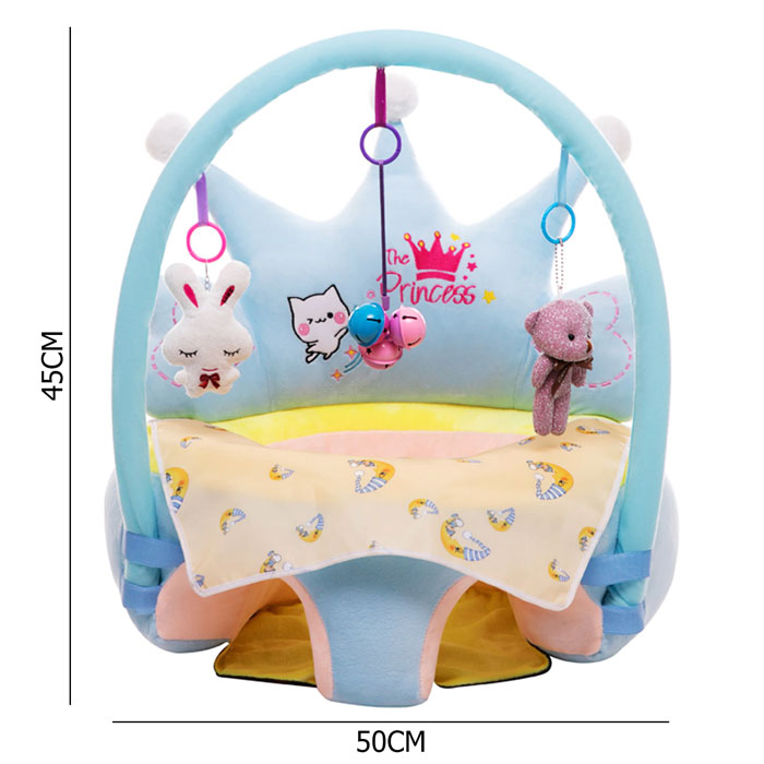Sofa Set Support Seat Cover Baby Plush Chair Cartoon Learning Sit Plush Chair 0 - 3 Years Kids