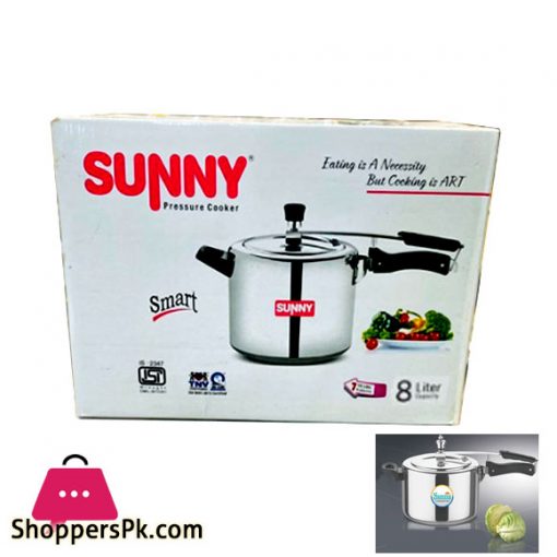 Sunny Inner Lid Smart Indian Pressure Cooker - 8 Liter